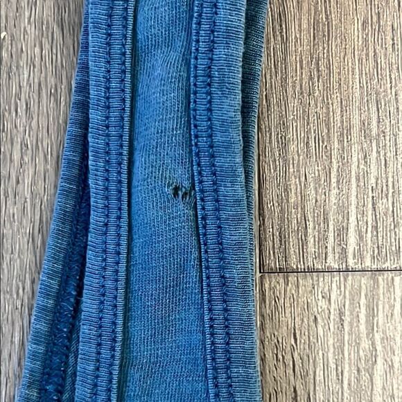 FAHERTY BRAND Blue Terra Jumpsuit Soft Cotton Stretchy Waist With Pockets Large - Picture 2 of 7